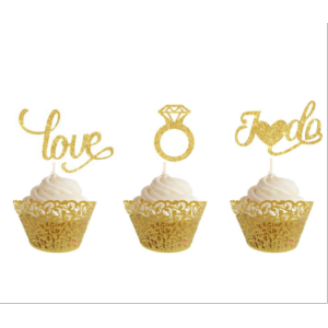 Engagement Cake Topper | Cupcake Accessories